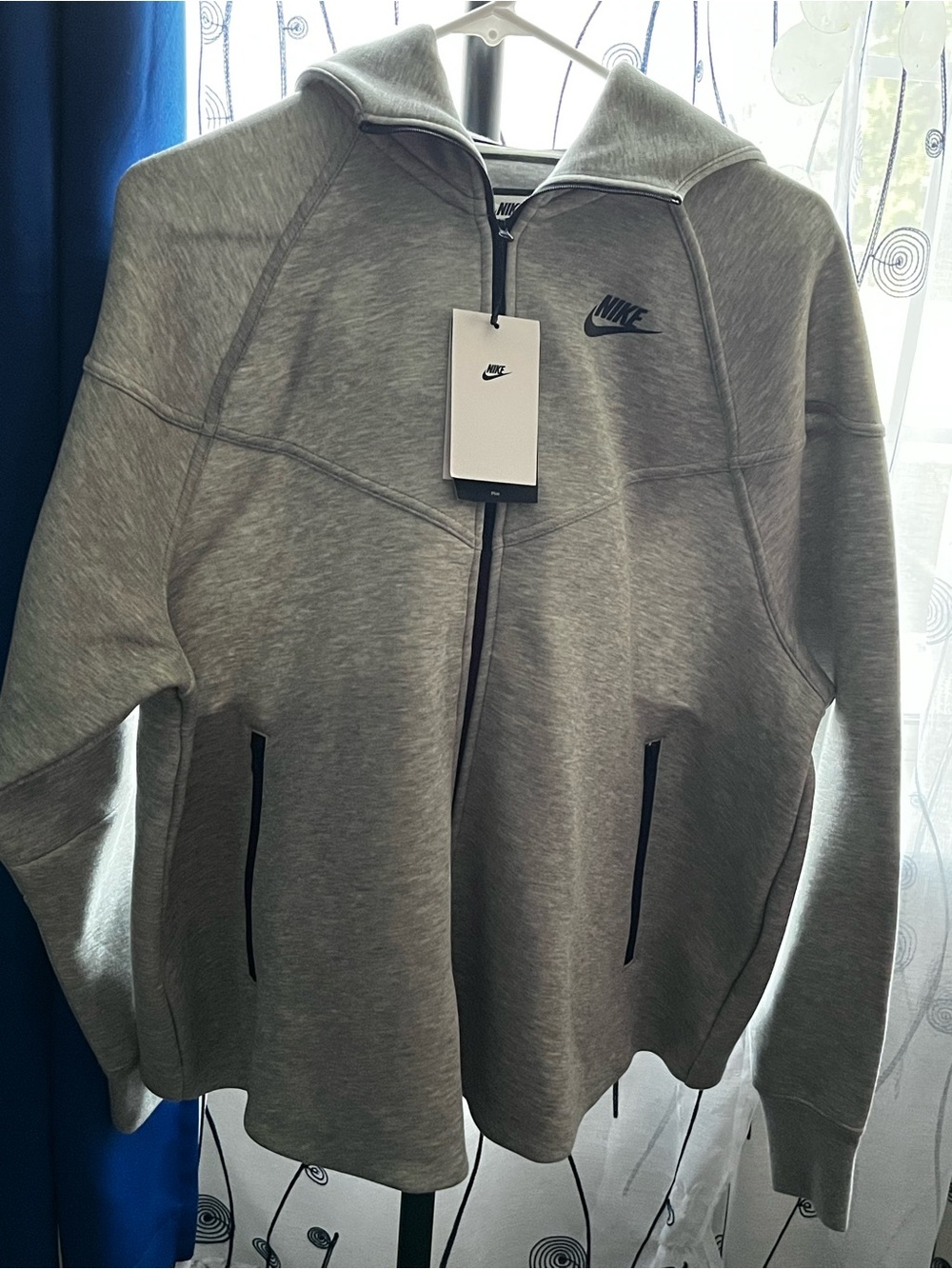 Nike WomenGray Full‑Zip Hoodie Jacket